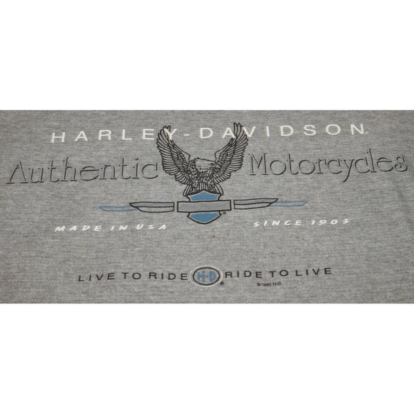 Vintage 1995 Harley-Davidson Zepka's Johnstown PA Live to Ride T-Shirt Men's XXL - Picture 2 of 9